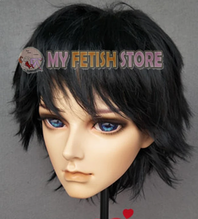 (Ao) Ragazzo/Maschio/Uomo Resina Mezza Testa Kigurumi Crossdress Cosplay Anime Giapponese Maschera di Ruolo Con Occhi E Parrucca