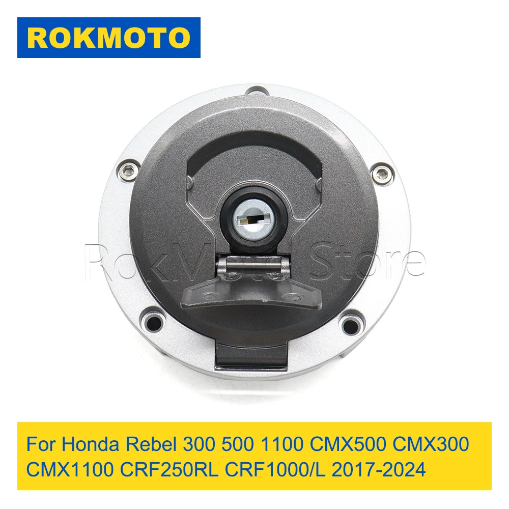 Motorcycle Fuel Gas Tank Cap Cover Key For Honda Rebel 300 500 1100 CMX300 CMX500 CMX1100 CRF250RL CRF1100/L 2016-2025