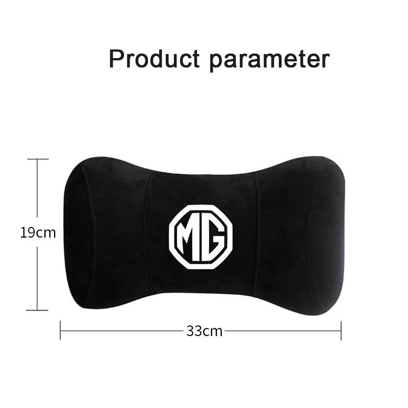 Suede Memory Foam Car Seat Headrest Neck Pillow for MG ZS EV GS 350 360 750 ES HS EZS MG5 MG3 GT MG6 MG7 ZR TF Inner Accessories