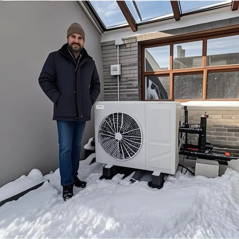 

2025 OEM All in One Heat Pump 8KW Heating Cooling Hot Water CE Certified 220V Home Use R32 Refrigerant