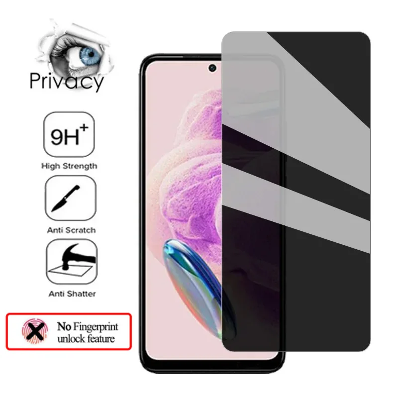 redmi note 12 antiespia Anti Spy Glass for Xiaomi redmi note 12 pro plus 5g Privacy Screen Protector redmi note 12 pro 5g anti glare glasses redmi