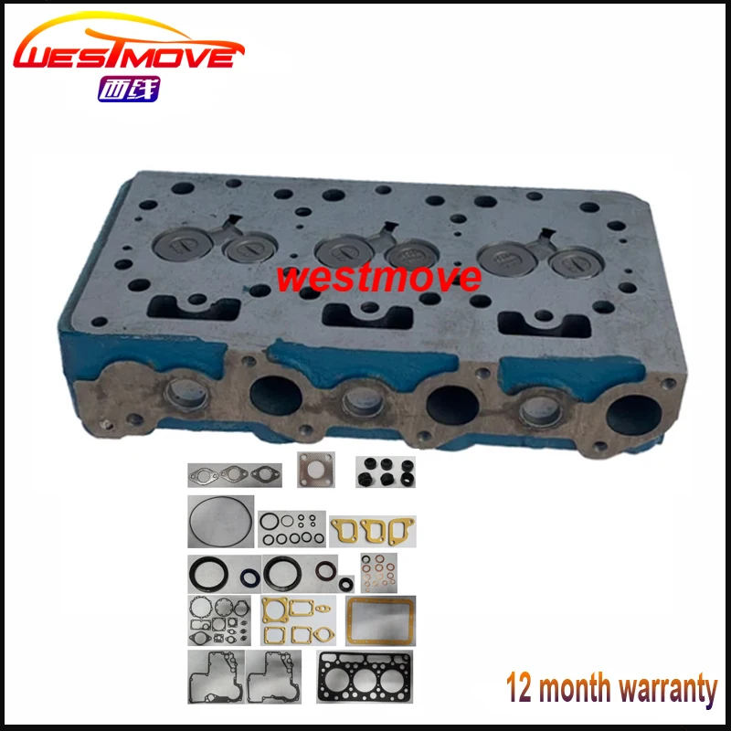 complete cylinder head assembly assy for KUBOTA engine : D750 with full gasket