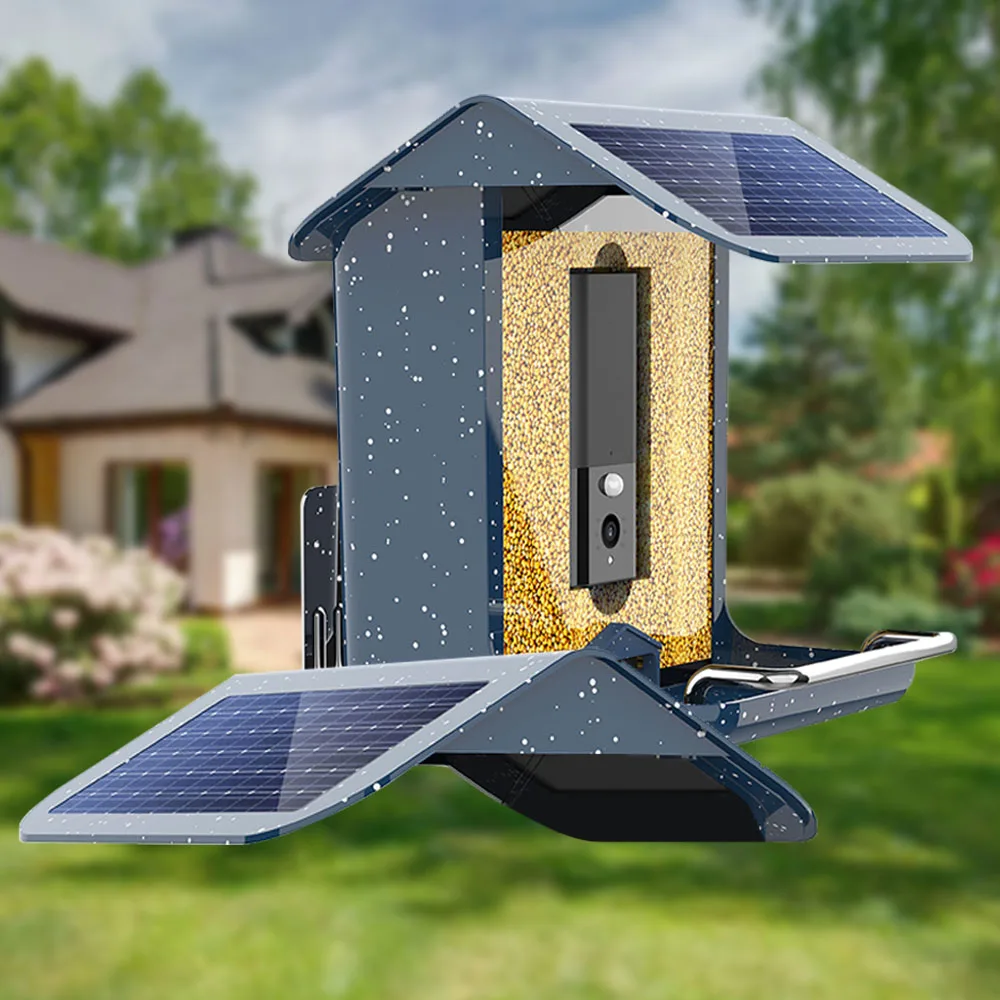 Solar Charging Smart Bird Feeder With Camera WiFi App Installation