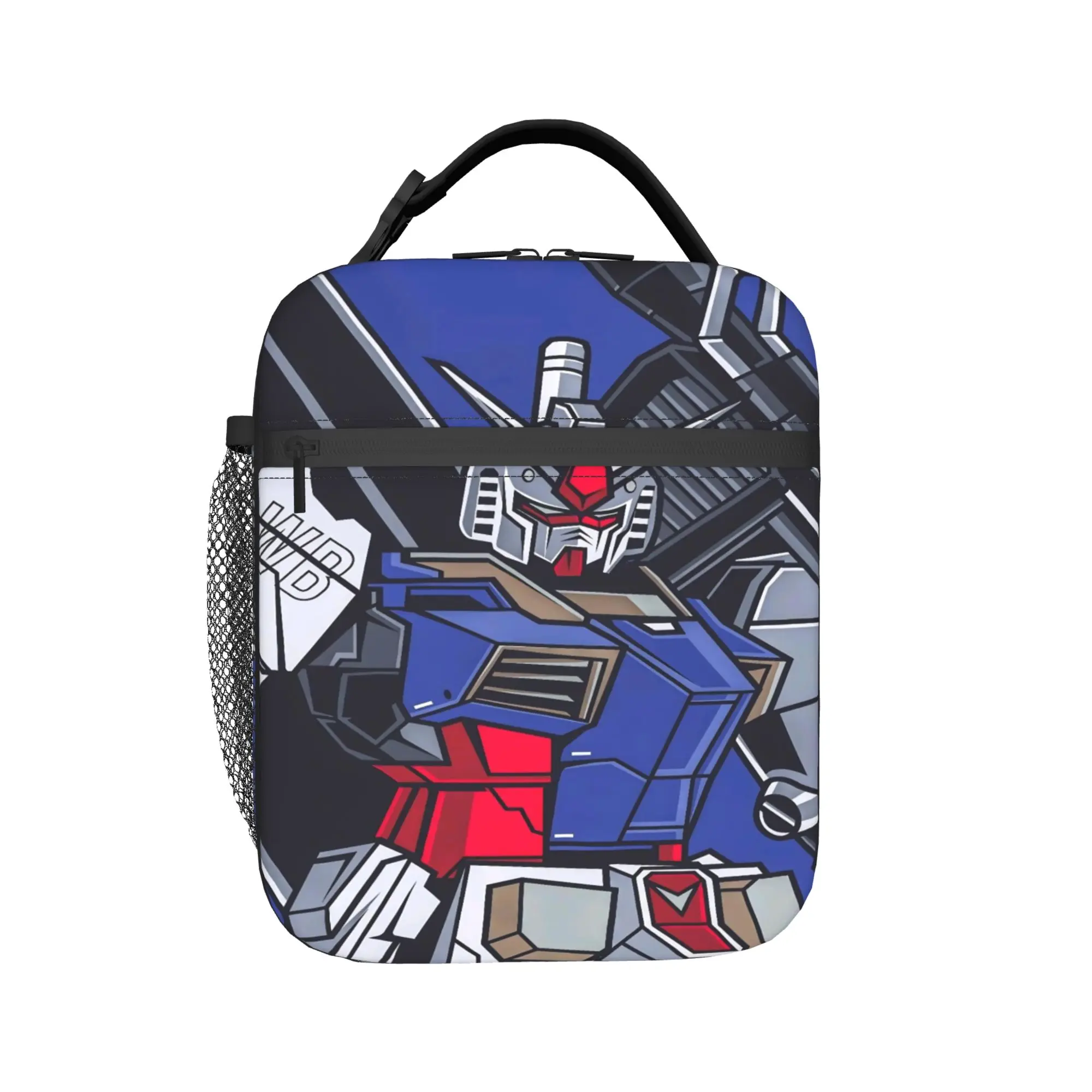 mobile suit gundams Thermal Insulated Lunch Bags for Picnic  Reusable Food Bag Men Women Cooler Thermal Lunch Boxes