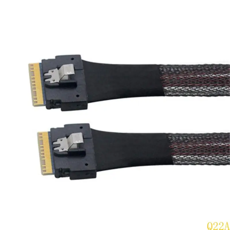 Q22A 24G SLIMSAS Nội bộ SFF-8654 đến SFF-8654 8I Cáp SAS4.0 SFF-8654 8I