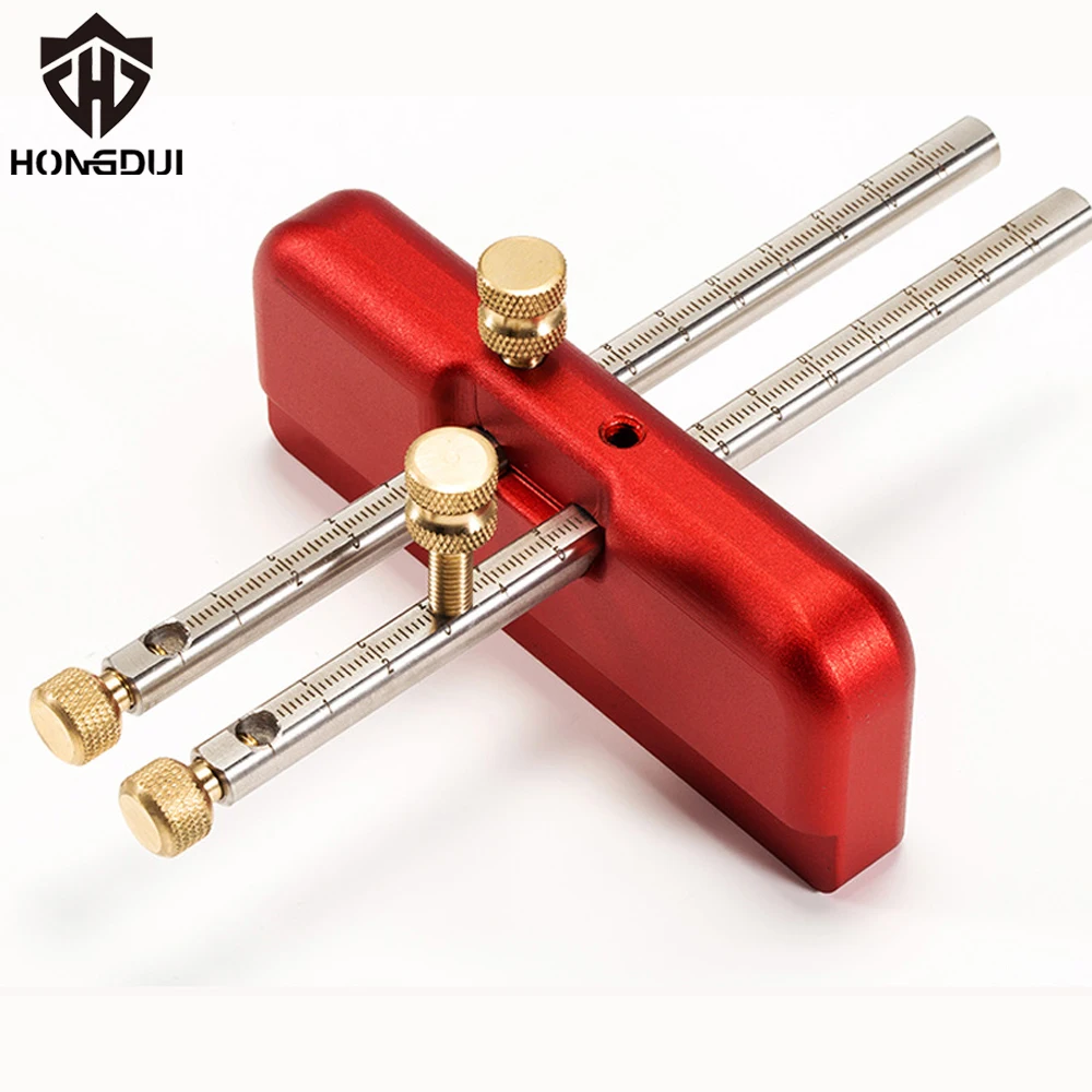 HONGDUI SG01 Double Rod Marker Hot Selling High Precision CNC Machining Anodized Aluminum Woodworking Hand Tools