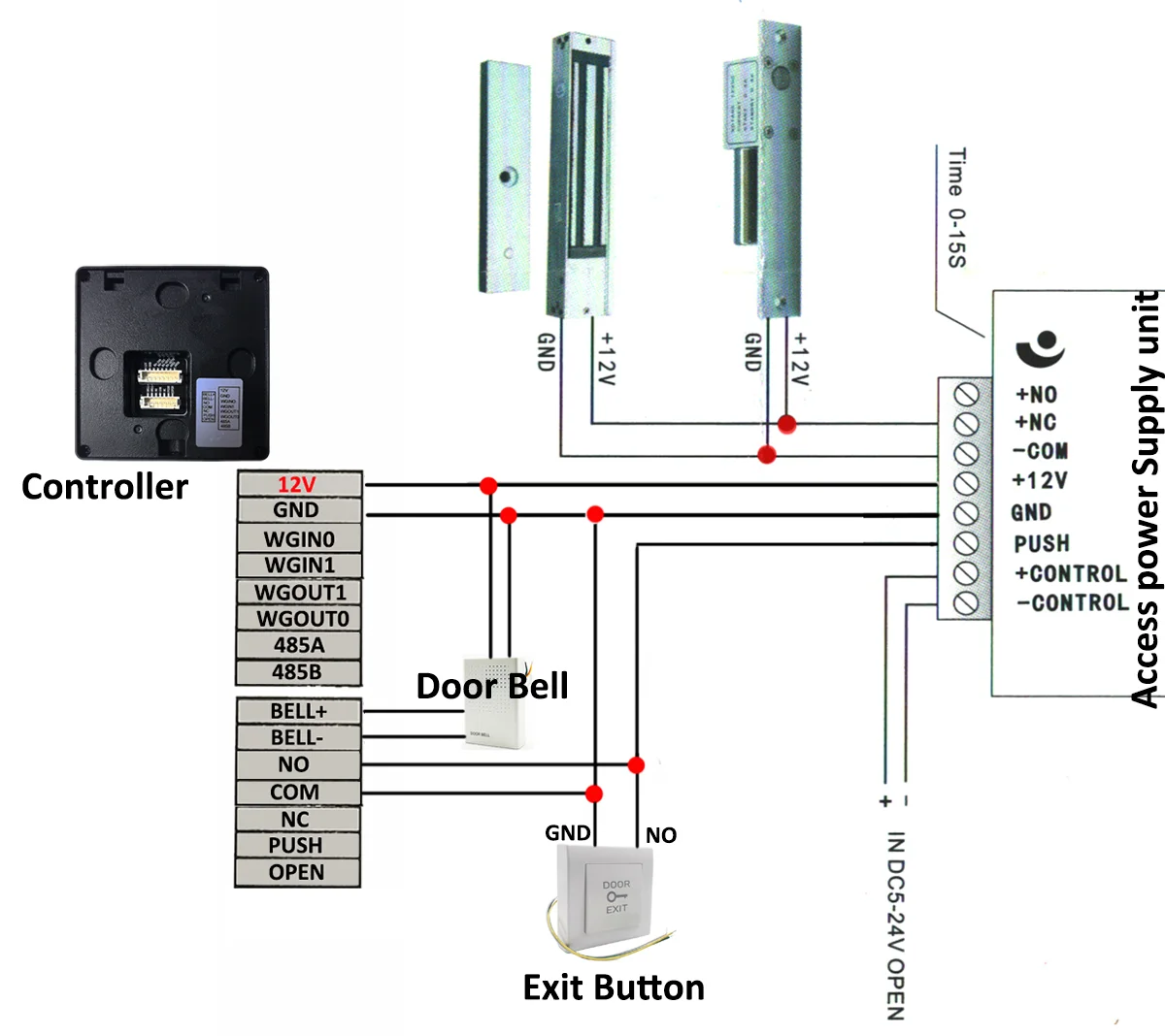 WiFi Fingerprint Time Attendance Recorders Employee Time Machine Finger and Card Door Lock Access Control System Device