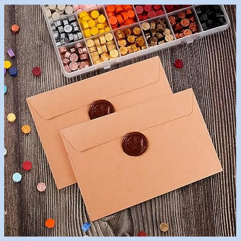 AS63-Wax Seal Kit Sealing Wax Granules DIY Craft To Make Wax Seals Fit For Wax Seal Stamps
