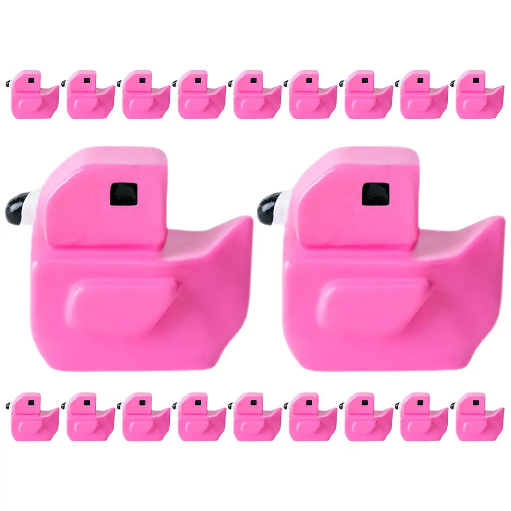 30Pcs Mini Resin Flamingo Creative Garden Decorations Miniature Flamingo Set for Terrarium Desktop Indoor Outdoor Decor Tiny