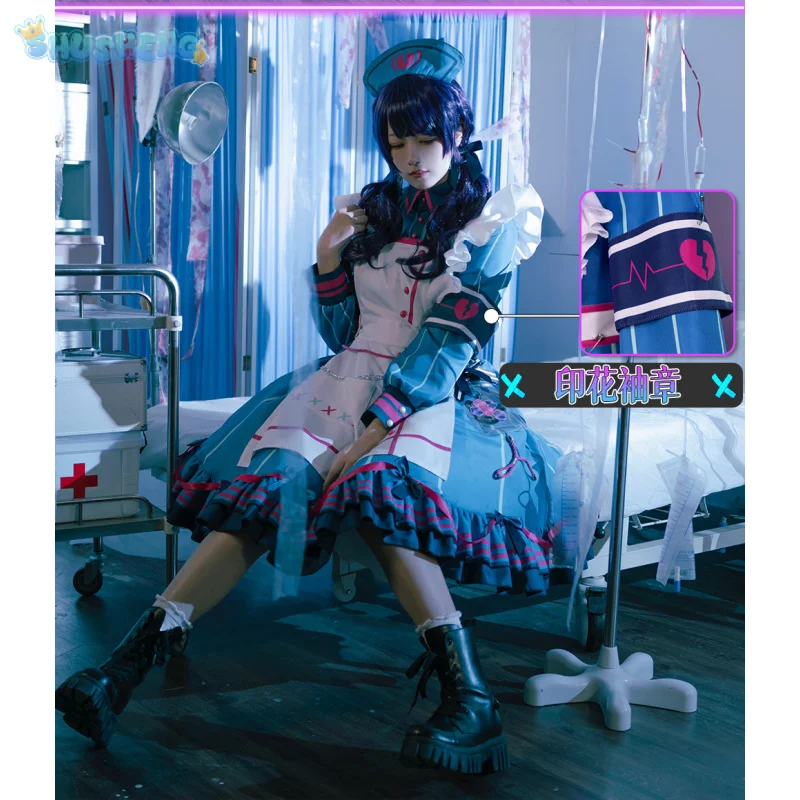 

Akiyama Mizuki Project Sekai Colorful Stage! Miku Cosplay mfy Costume Halloween Women Sweet Lolita Uniform Props Wig Maid Dress