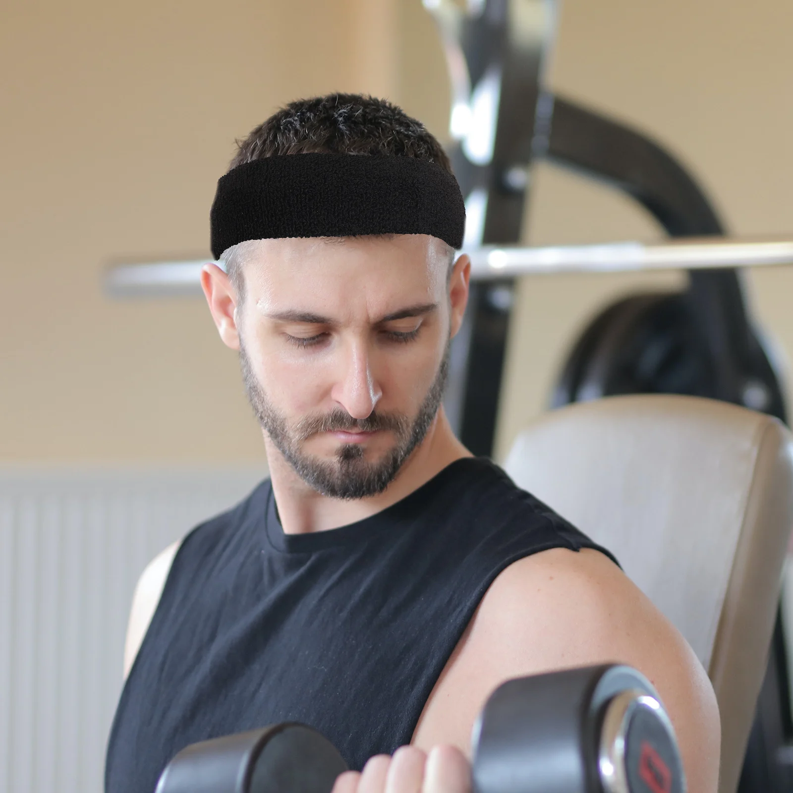 

1Set Comfortable Sweat Band and Wrist Brace for Long-Term Use in Outdoor Sports and Fitness Sports Headband Sweat Bands