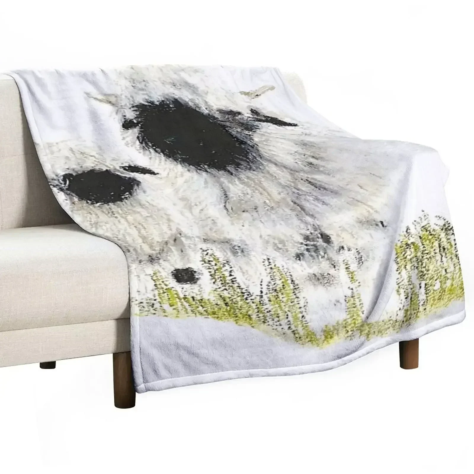 

Valais Blacknose Sheep by Sam Coull Throw Blanket For Sofa Thin Beach Soft Single Blankets