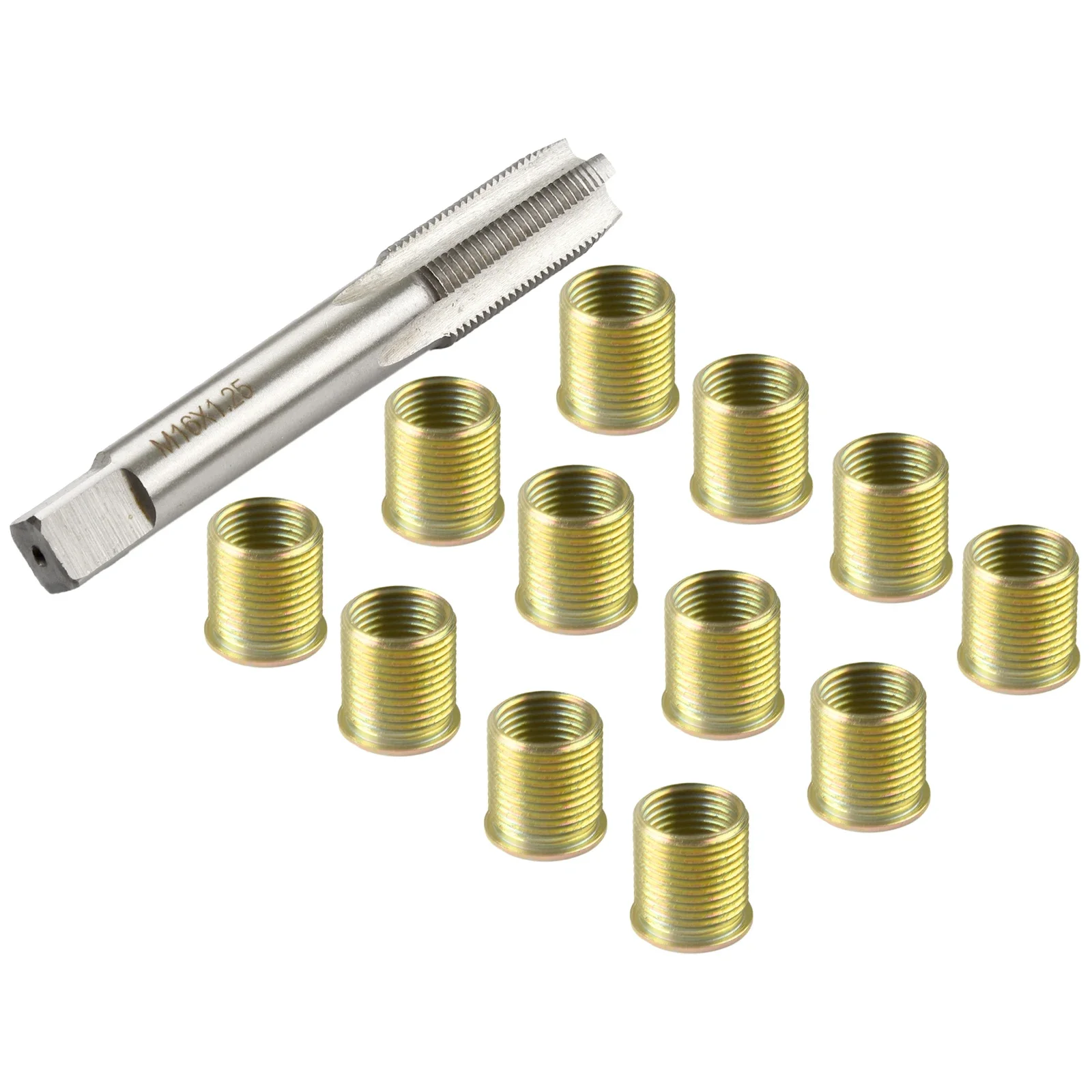 Thread Inserts Thread Tap Thread Repair Tools Gasoline Engine Metal M14X1.25 Inserts STANDARD THREAD Stainless Steel