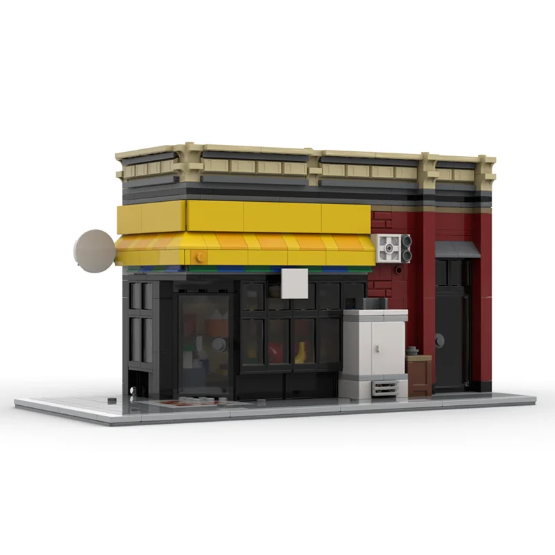 

693PCS City Hot Selling Street View Moc Modular deli ground floor model DIY creative ideas ChildToy birthday Gift Blocks bricks