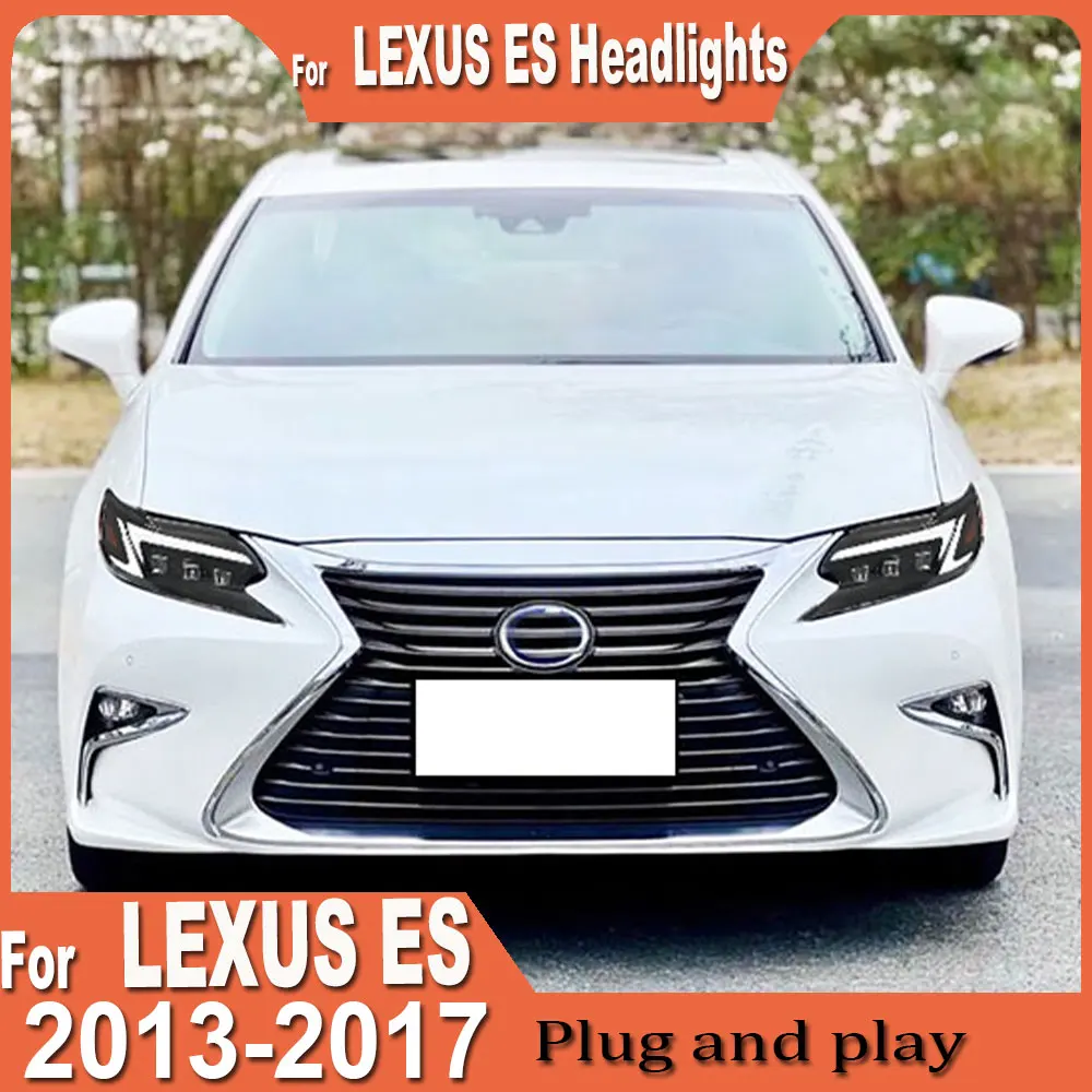 

A pair Car Headlights For Lexus ES ES350 ES200 2013-2017 full LED new style Headlamp Assembly Upgrade Projector Lens Accessories
