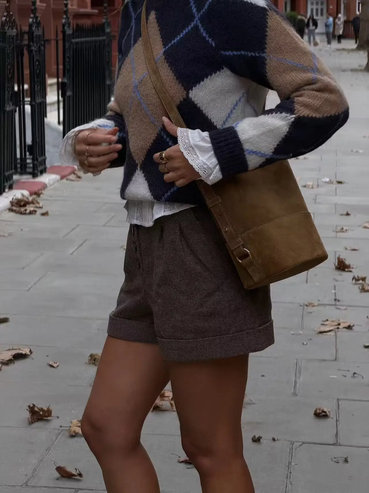 Maglione lavorato a maglia caldo vintage da donna Autunno Inverno Moda Pullover con diamanti Maglione girocollo Top casual multiuso a maniche lunghe