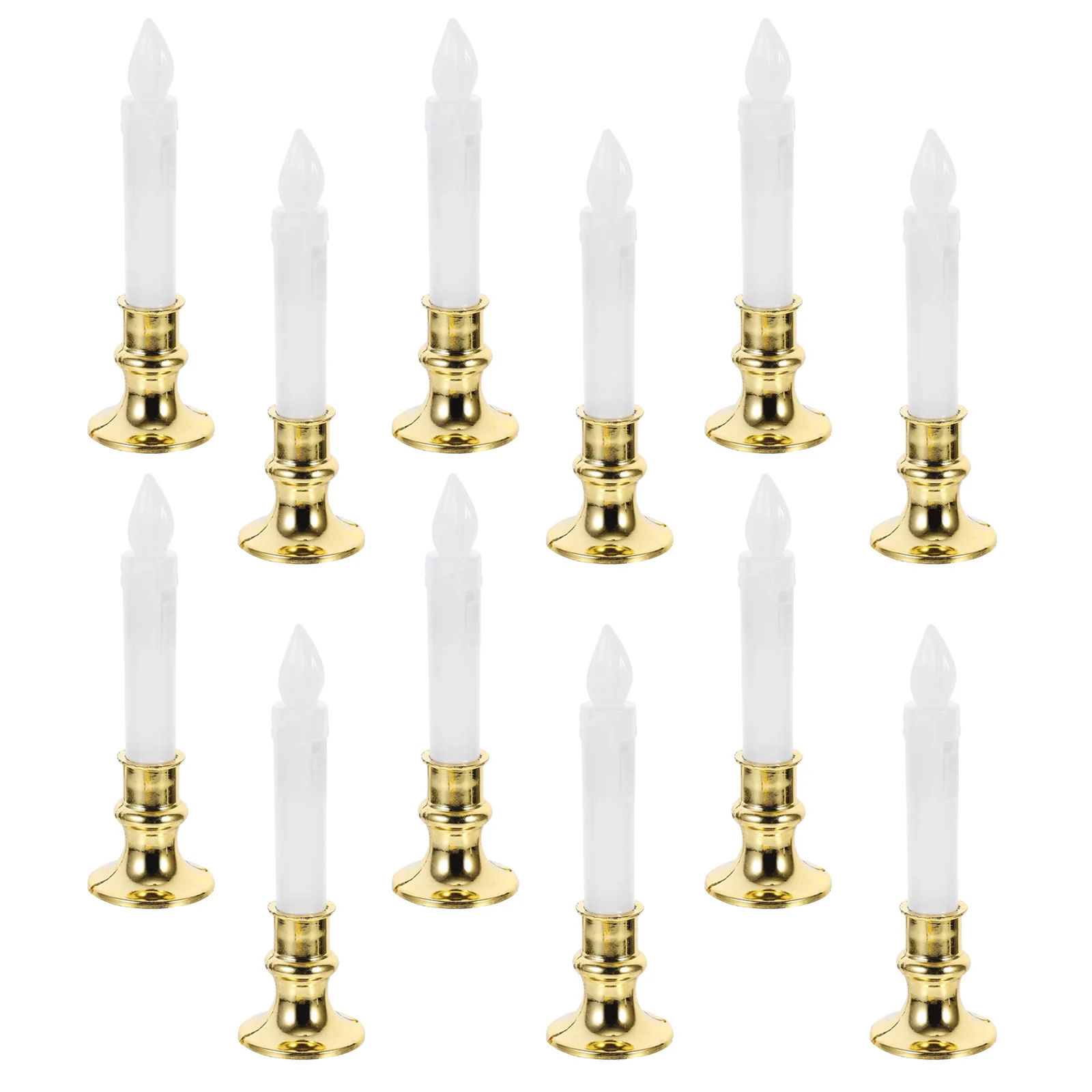 

Flickering LED Electronic Candles Plastic Flameless Tea Lights Safe Durable Home Decor Gift Smokeless Fireproof Electric Wax