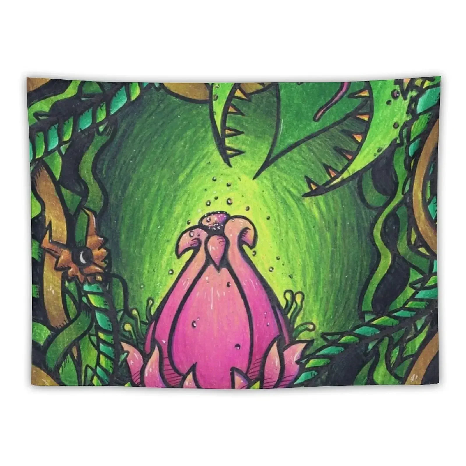 Terraria- Plantera Tapestry Nordic Home Decor Wall Hangings Decoration Home Decor Accessories Wall Hanging Tapestry