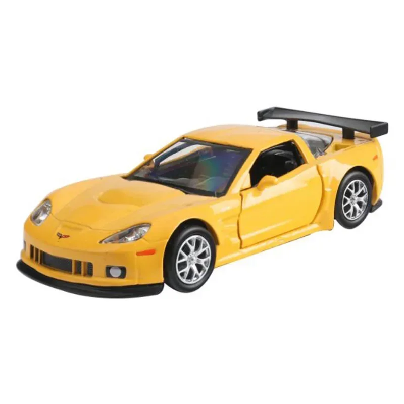 1:36 Chevrolet Corvette Metal Alloy Racing Car Pull Back Diecast Vehicles Model Toys For Children Collections Kids