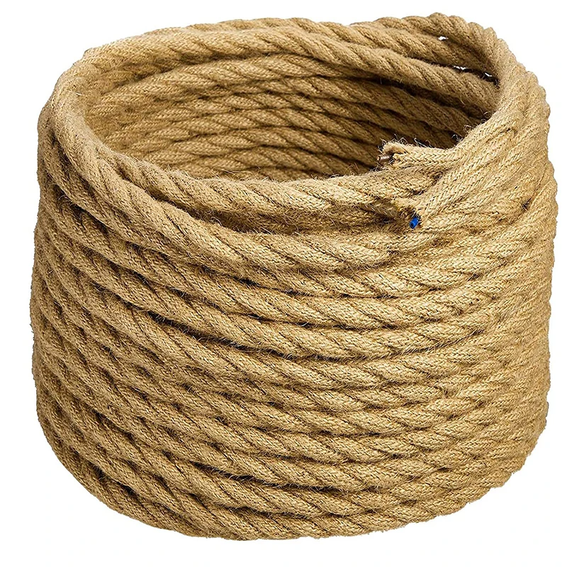 3M 5M 10M 2 Core Twisted Cable Hemp Rope Electrical Wire Retro Edison Style Copper Vintage Lamp Cord Textile Pendant Light Wire