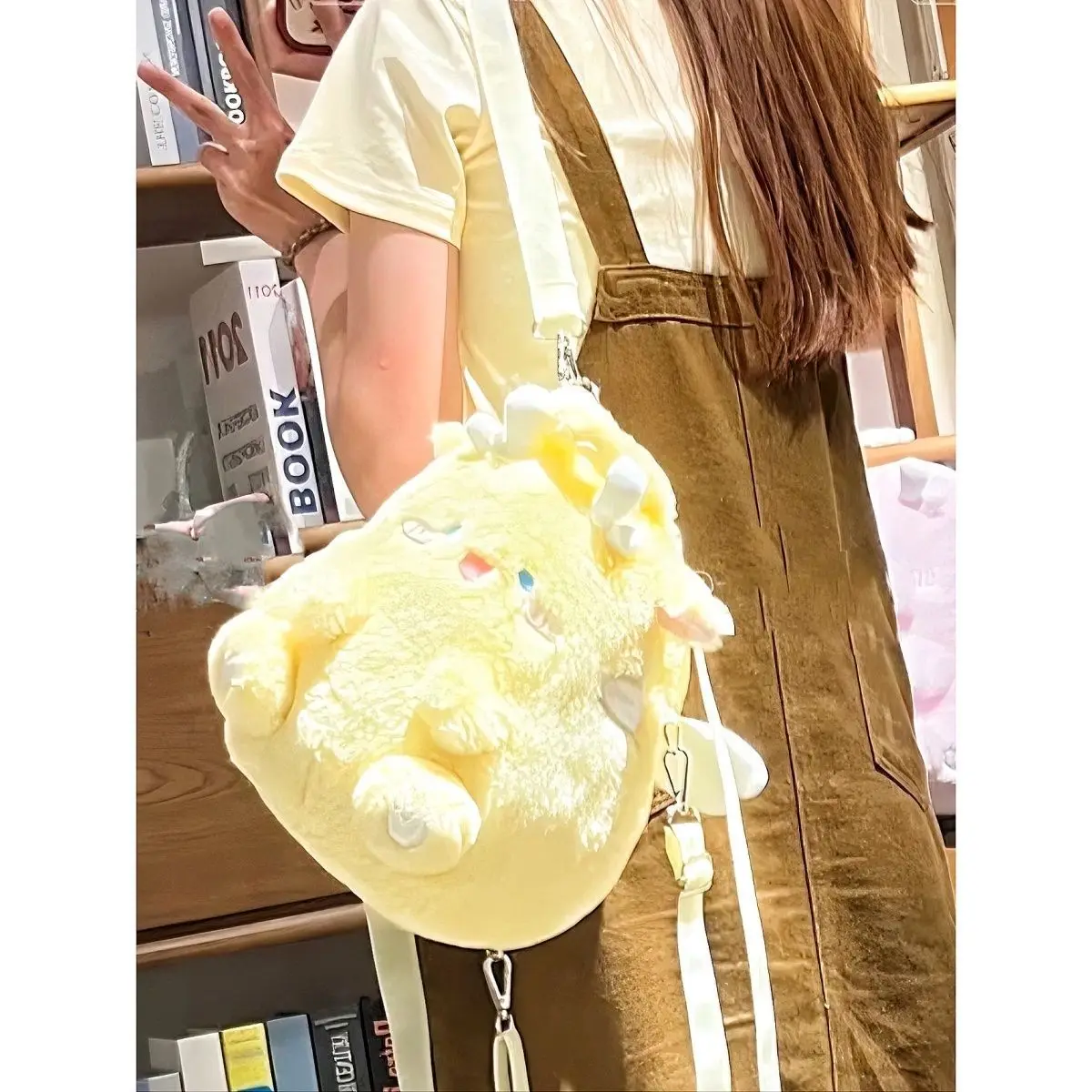 Squatting Dragon Cartoon Bag Doll Backpack Girl Heart Double Shoulder Instagram Japanese And Korean Leisure Birthday Gift