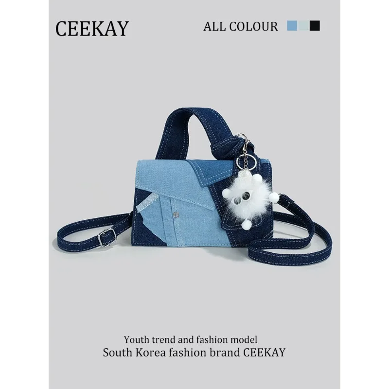 

CEEKAY Designer Denim Crossbody Bag For Women 2026 New Trendy Luxury High Quality Shoulder Bag Crossbody Shoulder Bag