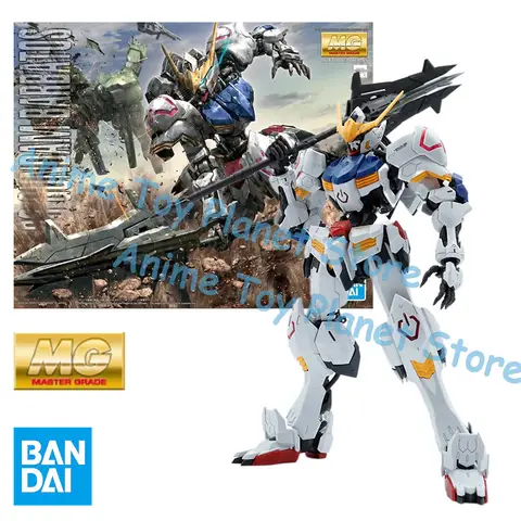 Bandai Original MODELKIT MG 1/100 GUNDAM BARBATOS Modellbyggsats Anime Action Fighter Monteringsmodell Leksakspresent För barn 10 best sales Gundam MG modellbyggsats - №8