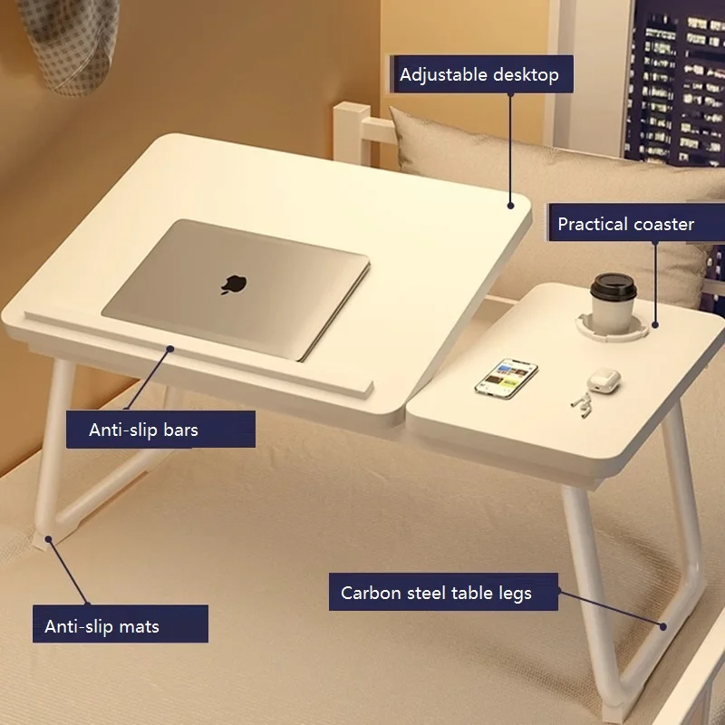 Outdoor Portable Folding Camping Table, Computer Sedentary Desk, Lazy People Study, Student Dormitories, Cool Camping Gear