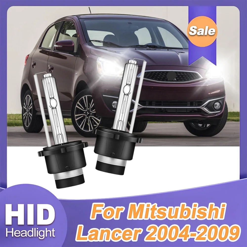 

2X фары автомобильные фары D2S 6000K белые HID ксеноновые фары 35 Вт 12 В ближнего света супер яркие для Mitsubishi Lancer 2004-2009
