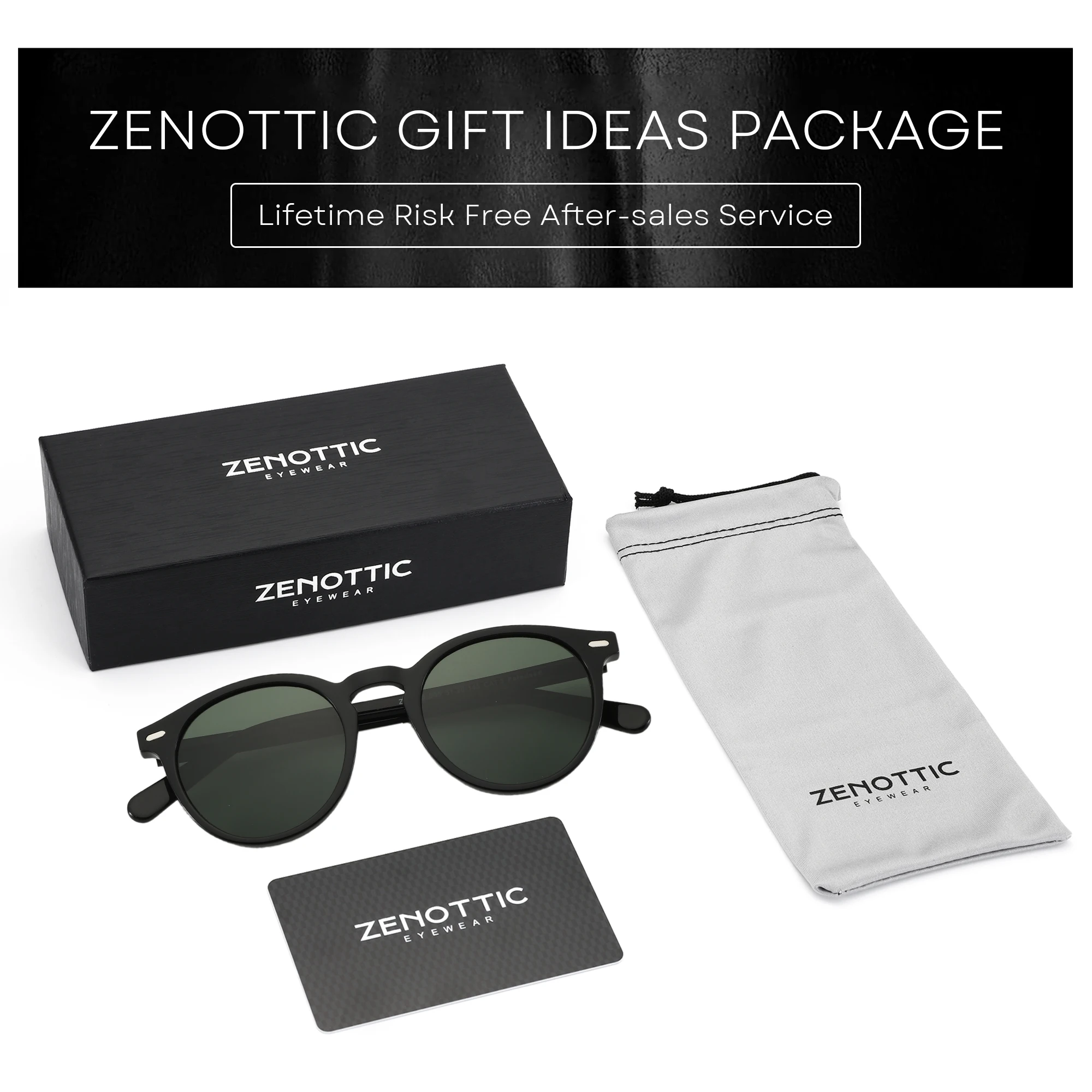 ZENOTTIC 2026 Modische Runde Polarisierte Sonnenbrille für Damen UV400-Schutz Hochwertige Acetat Retro-Sonnenbrille ZS6215 – Detail 22