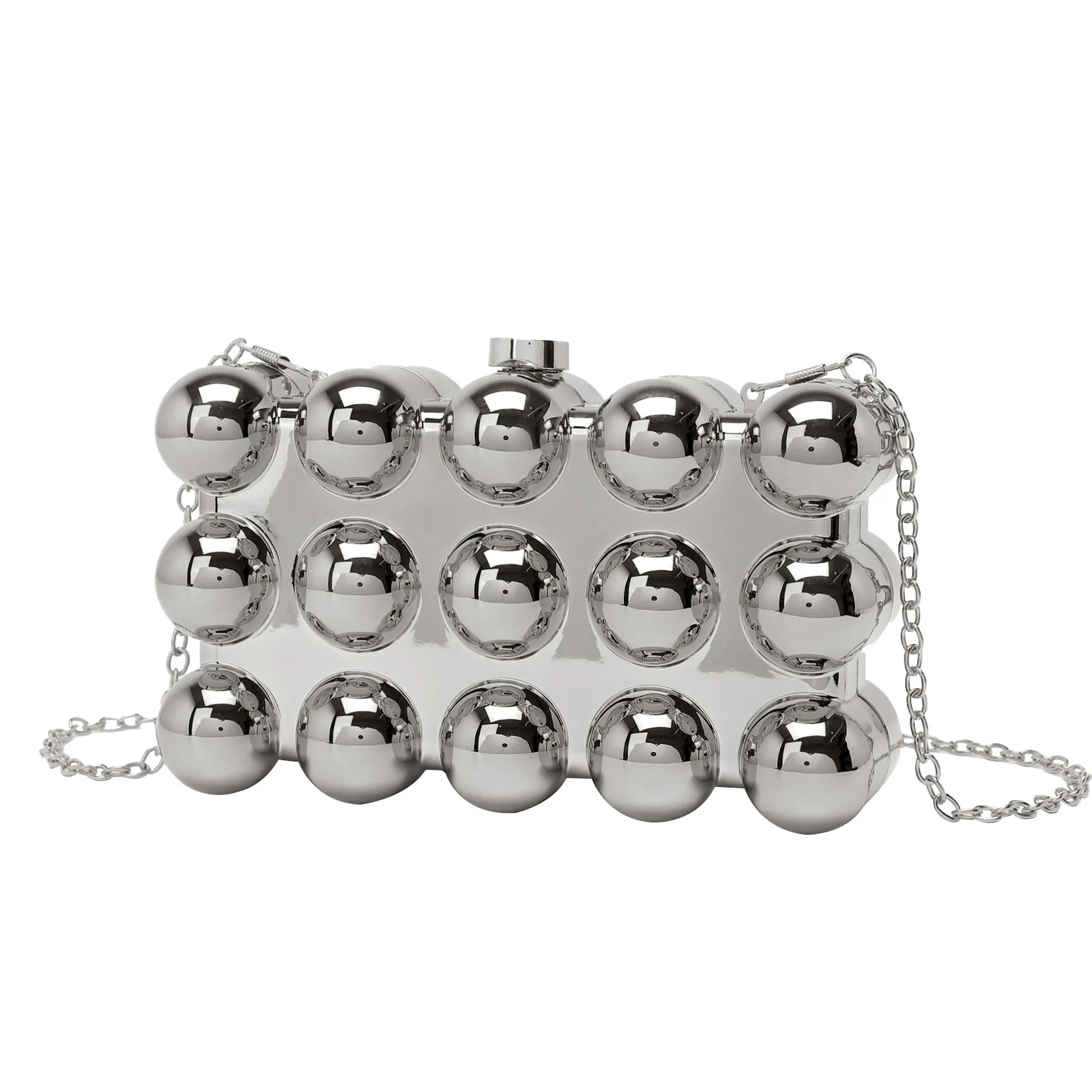 حقيبة عشاء للسيدات موضة الاتجاه ريترو سلسلة الكتف حقيبة الحفلات المسائية Carteras De Mujer De Bolsos Pochette Soirée فام Mariage