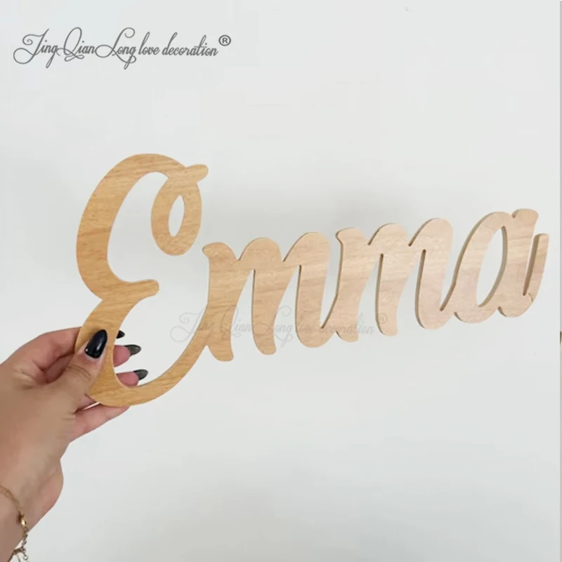 

Custom Unfinished Wood Name Sign word per purchase,Personalized For Your Name Wall Decor