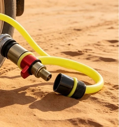 Rapid Tire Deflation Valve, Portable Pressure Relief Tool for Off-Road Sand Driving