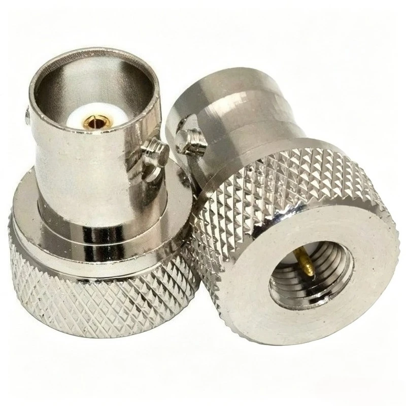 BNC to SMA Adapter BNC Female to SMA Male RF Coaxial Connector Nickel Plated 50 Ohm