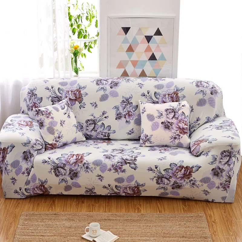 1pc Floral Printed Sofa Cover Spandex Elastic Couch Slipcovers for Bedroom Office Living Room Furniture Protector Home Decor