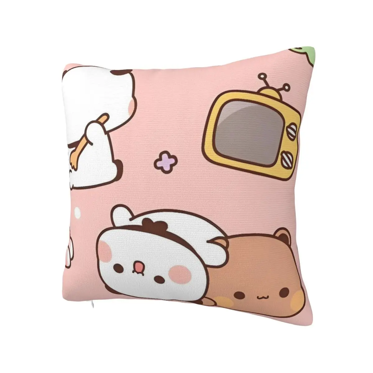 Pillow Case Bubu And Dudu Panda Soft Pillow Cover Novelty Cushion Cover Pattern Pillowcases For Chair Sofa Home Decoration