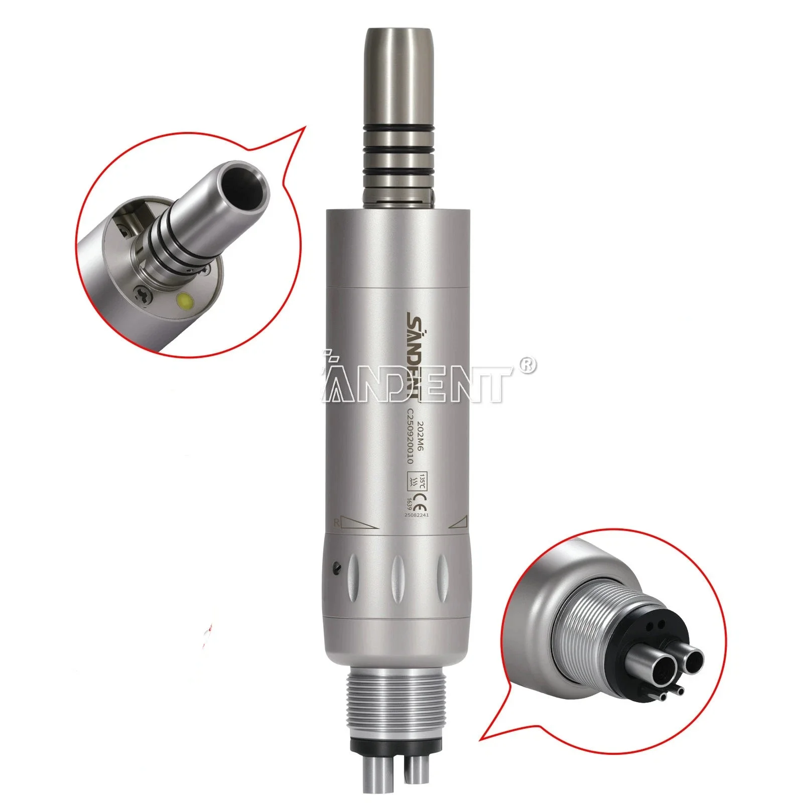 Dental Slow Low Speed Motor 4 Hole Air Motor Inner Water Spary Fiber Optic LED E-generator