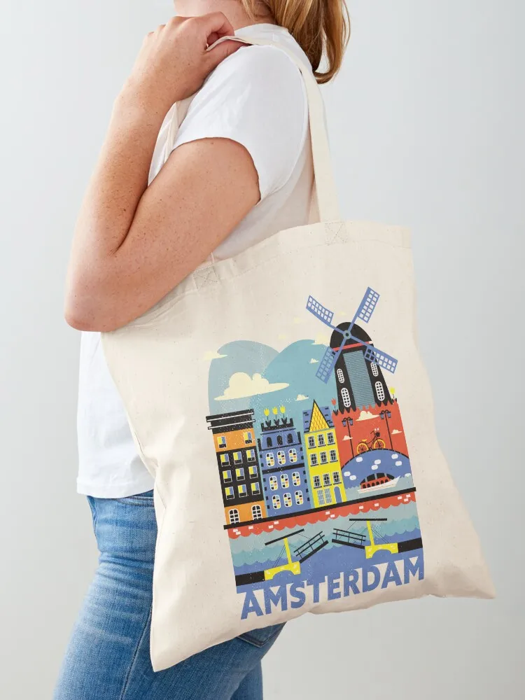 

Amsterdam Netherlands Nederland Tote Bag canvas tote bag tote bag university shopper shopping cart bags