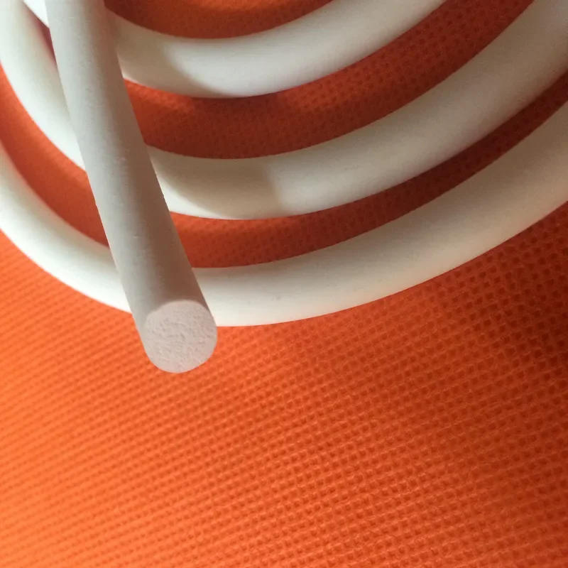 5M Round dia1 1.5 2 3 4 mm Oring line cord Foaming rubber molding damper waterproof Foamed silicone rubber seal strip