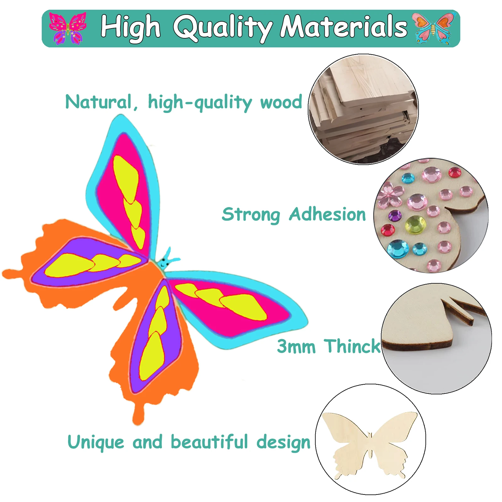 354 conjuntos de artesanato de borboleta, decorações de borboleta, presentes de aniversário feitos à mão, conjuntos de artesanato de aniversário DIY
