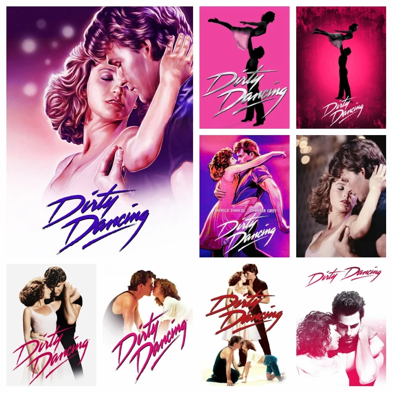 

Classic Fashion Movie Dirty Dancing Diamond Painting Art Full Square Round Drills Patrick Photo Cross Stitch Gift Home Decor