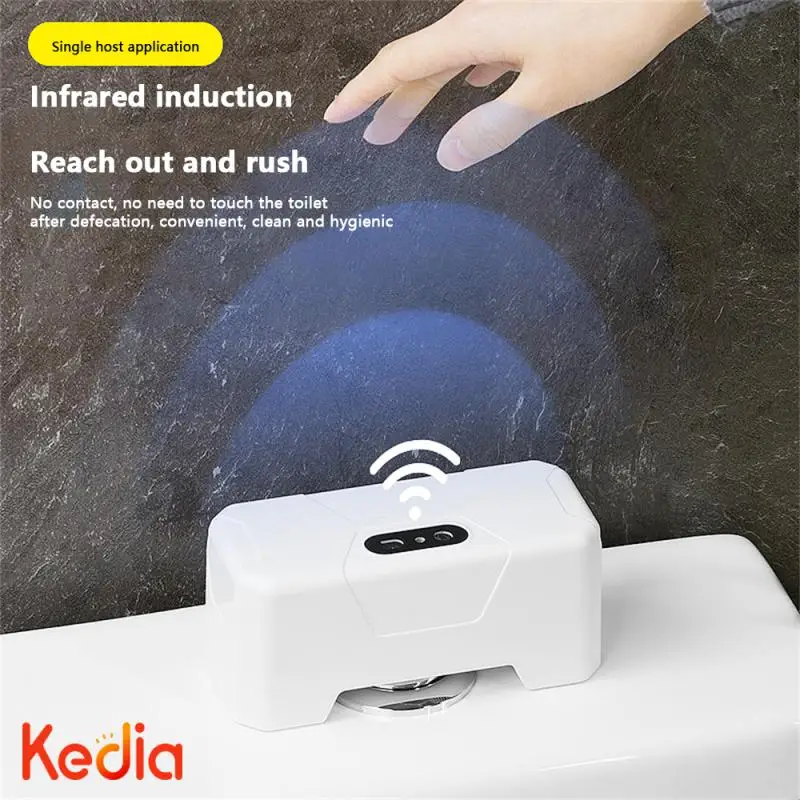 Automatic Toilet Flush Button Induction Toilet Flusher ExternalInfrared Flush Smart Home Kit Flushing Sensor bathroom accessorie