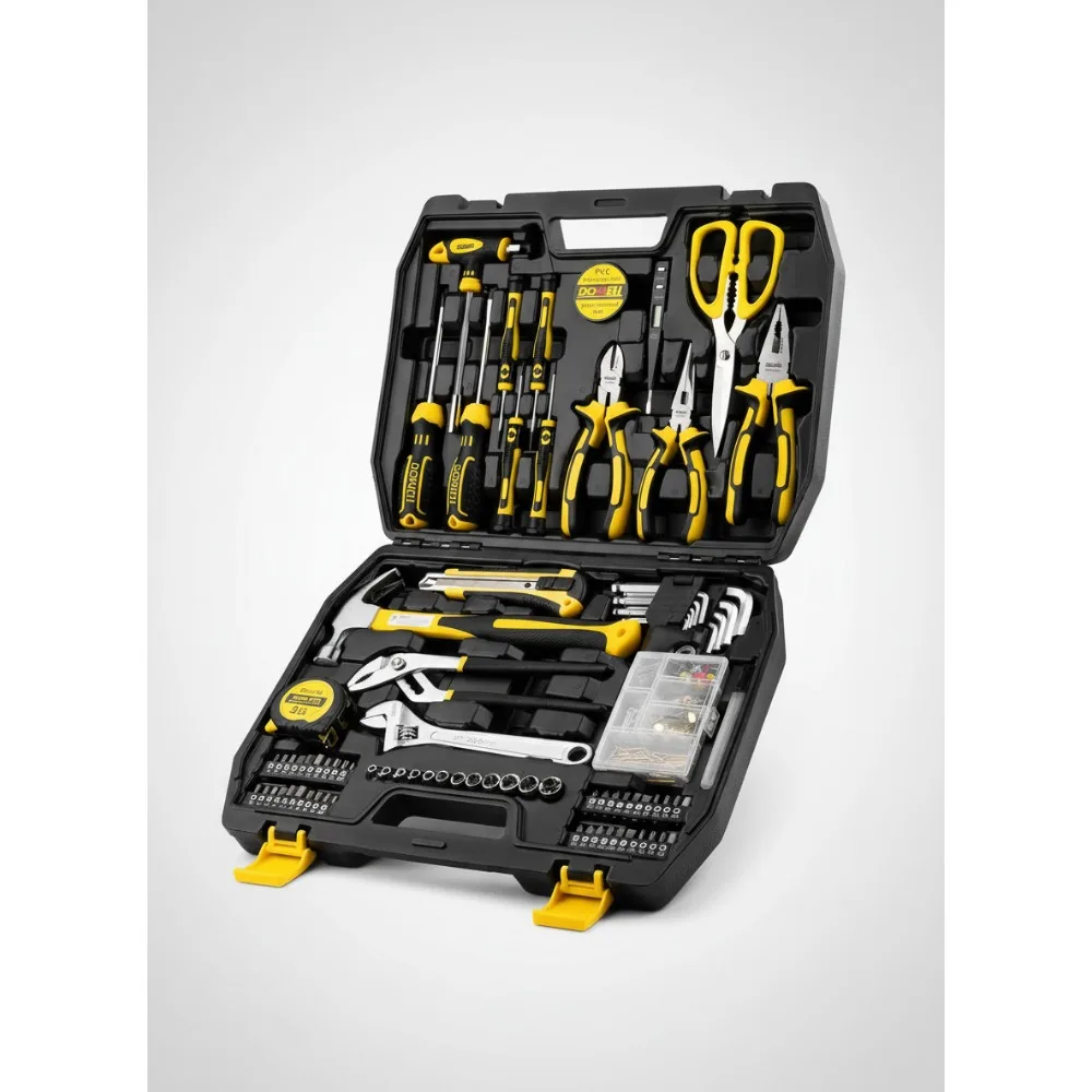 

Набор бытовых инструментов из 185 предметов с футляром для хранения — полный ремонтный набор «сделай сам» для дома и гаража