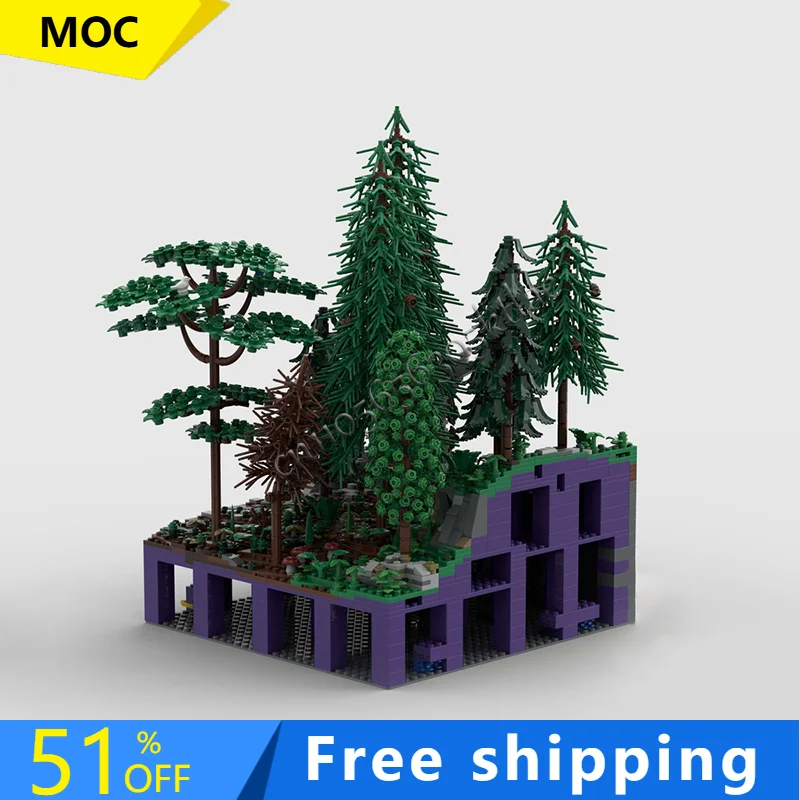 

3609 PCS MOC Forest Ruins Hohengeroldsec Castle Modular Model Architecture Building Block Diy Education Assembly Kids Toys Gifts