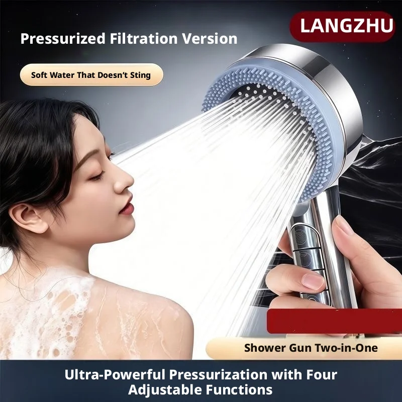 Massage Gun - رأس دش مضغوط مع فلتر، رأس