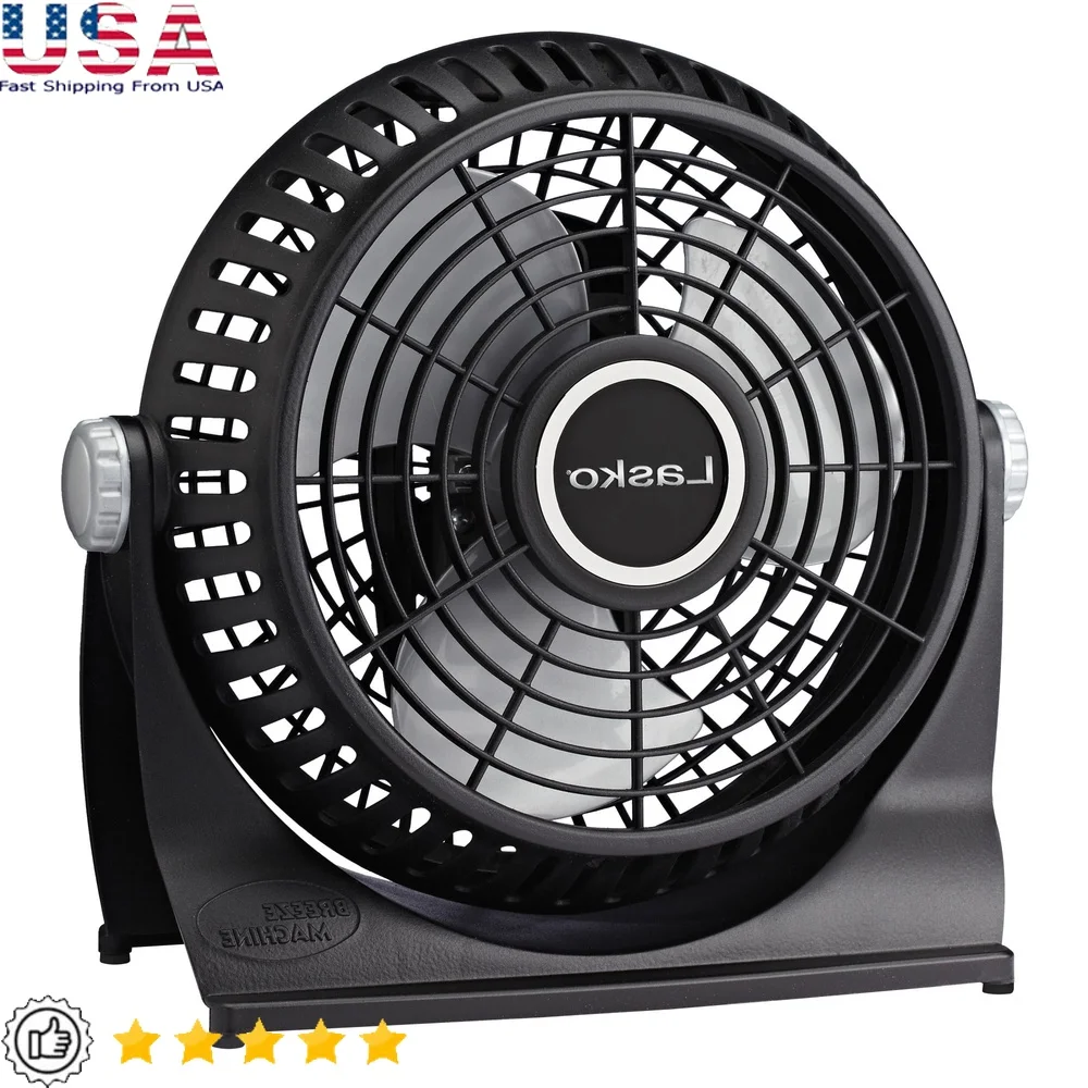 

8-дюймовый 2-скоростной поворотный напольный вентилятор Энергоэффективный тихий домашний портативный вентилятор с регулируемой головкой Персональный комфорт охлаждения