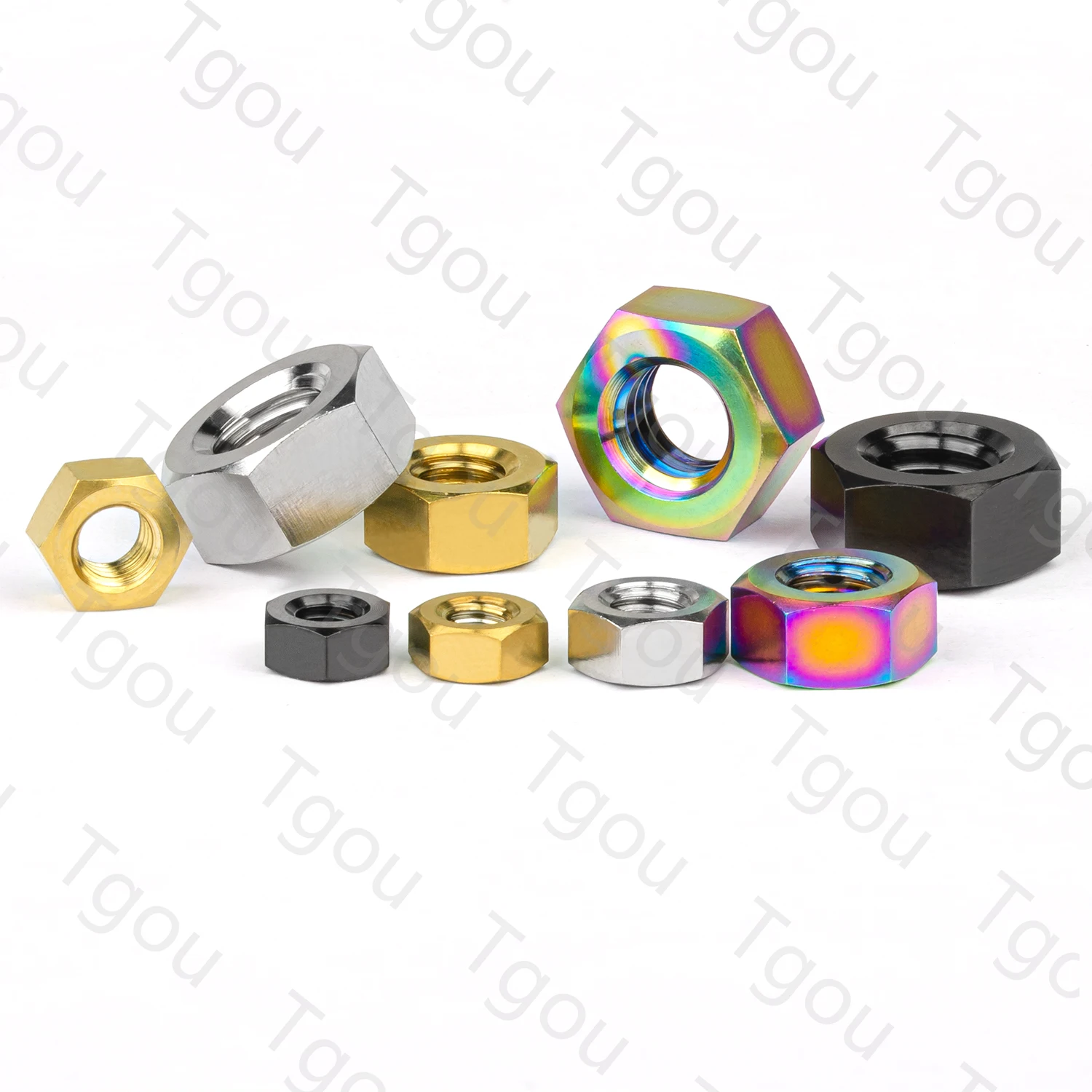 Tgou Titanium Nut M4 M5 M6 M8 Outer Hexagon Nut for Bicycle Motorcycle