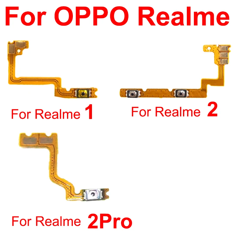 Power Volume Button Flex Cable For Oppo Realme 1 2 2Pro Side Volume Power Mini Key Flex Ribbon Replacement Repair Parts