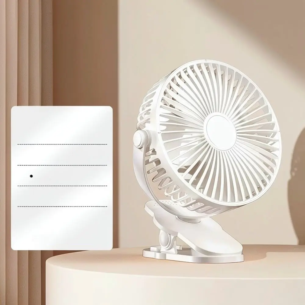 Rechargeable Usb Clip Fan Desktop Cooler Quiet Air Flow For Office Student Dormitory Table Portable Cooling Fan