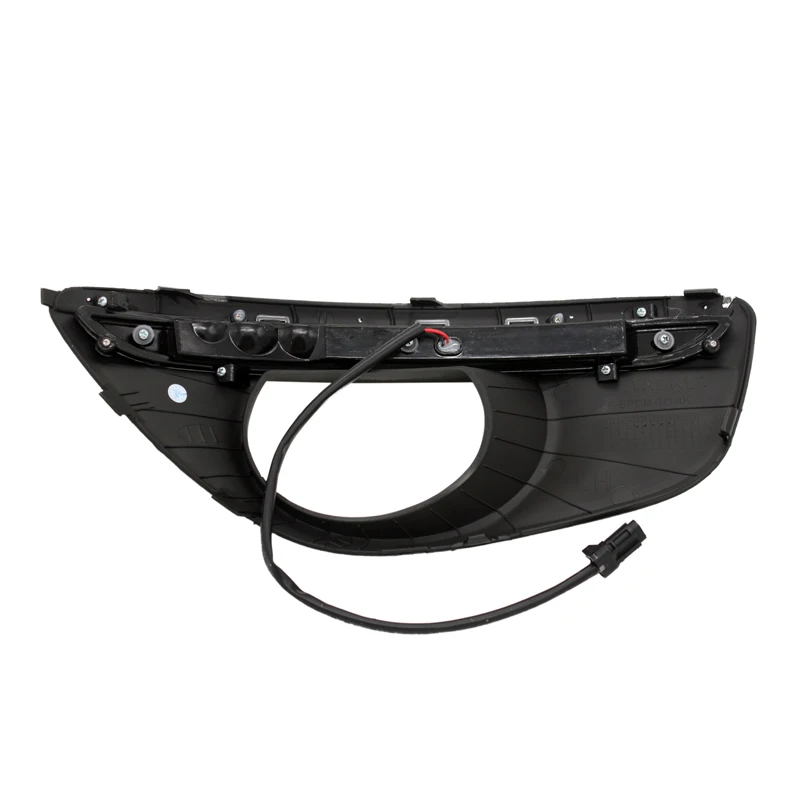 2Pcs/Set 12V Car LED DRL Daytime Running Lights with Fog Lamp Hole for Hyundai Santa Fe 2010-2012 Dimmed Light Function